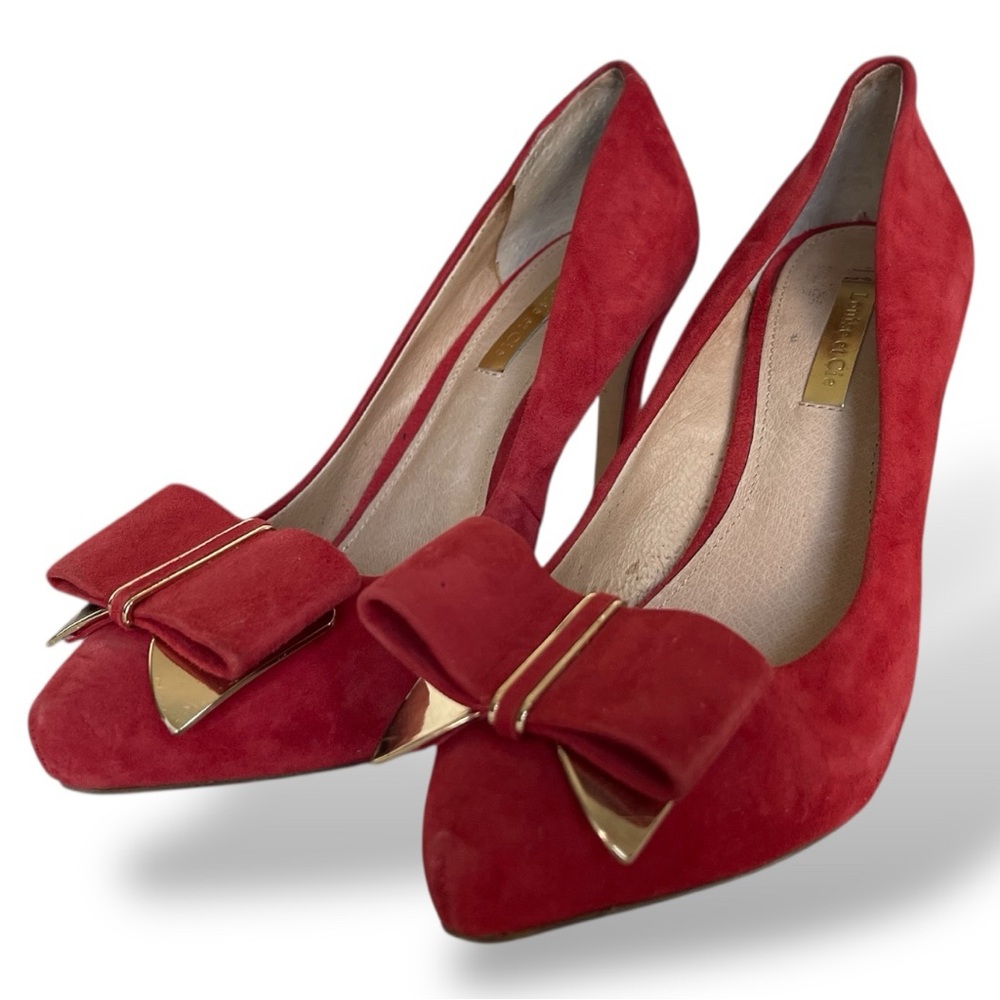 Louise et Cie Red Stiletto Heels with Bow